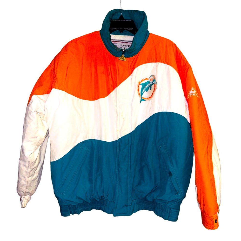 Apex Vintage 90’s Brooks Miami Dolphins Vintage 90s Jacket Large